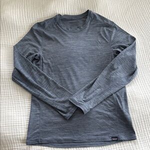 Patagonia Capilene Cool Lightweight Blue Long Sleeve